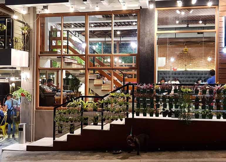 Garden-inspired exteriors from Yellow Bird Cafe