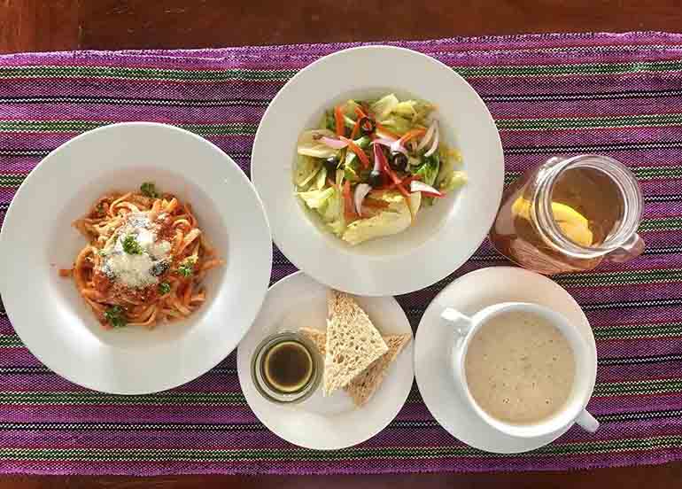 Assortment of meals from Luljetta's restaurant