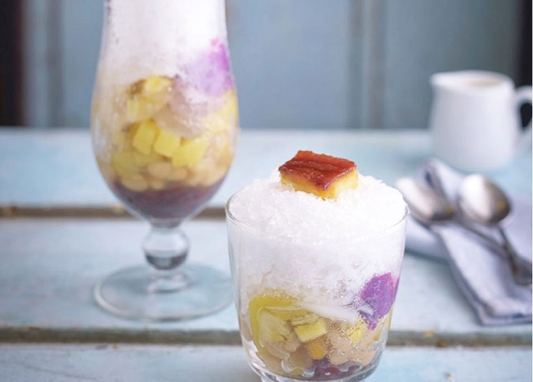 sentro 1771, halo-halo, filipino food, filipino desserts