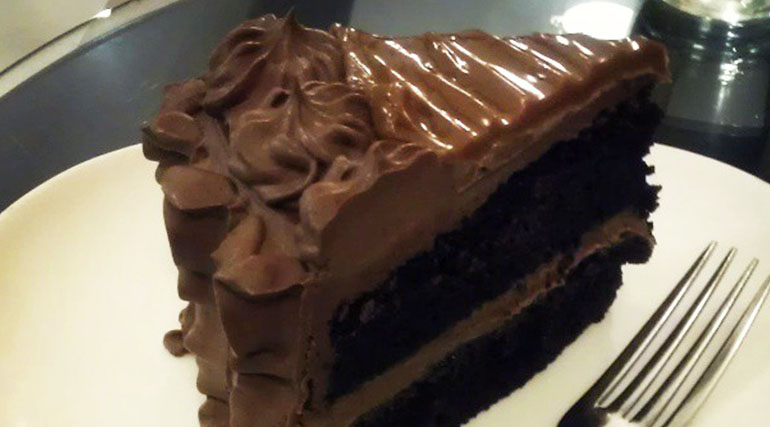 Double Chocolate Yema Cake from Slice