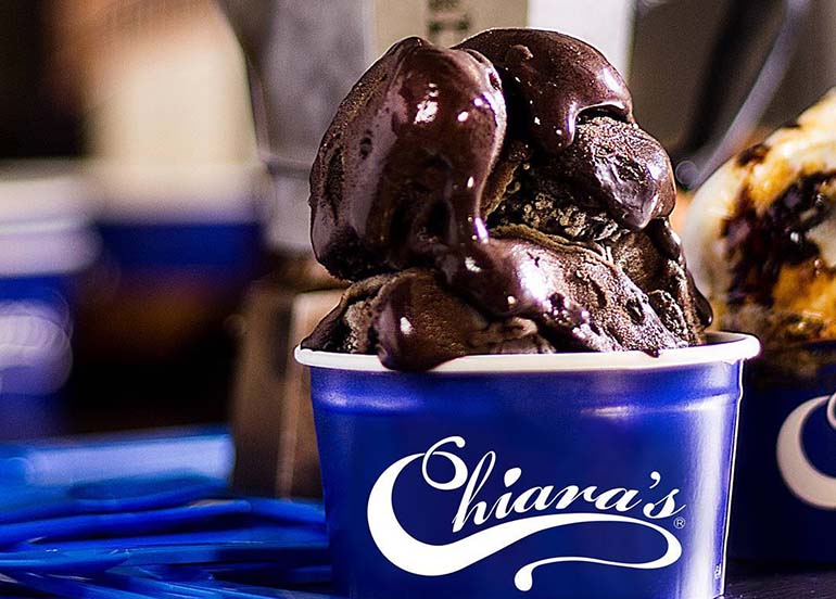 Dark Chocolate Gelato from Chiara's Pastry