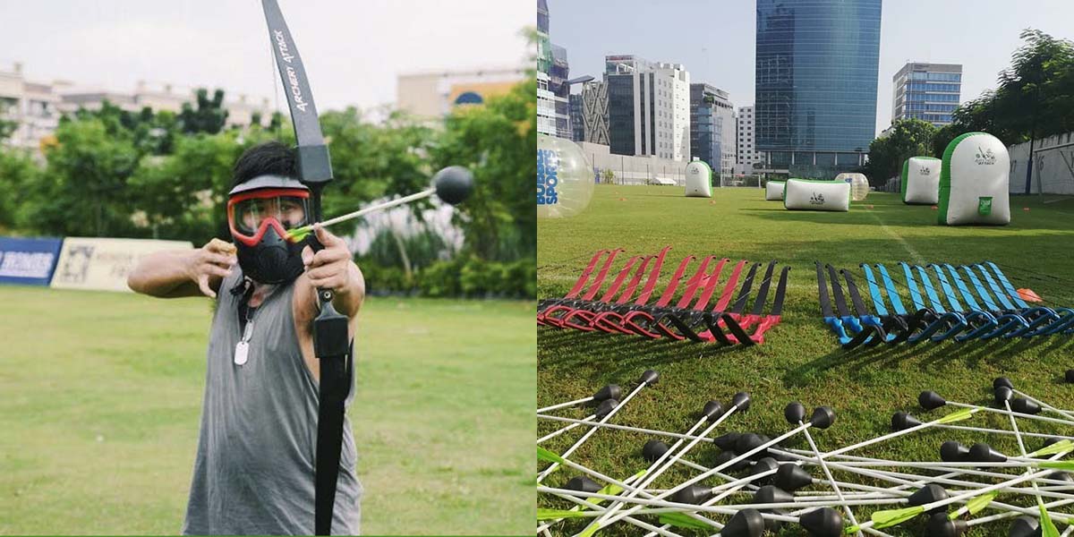 Let your arrows fly, and battle with your friends at Archery Attack Booky