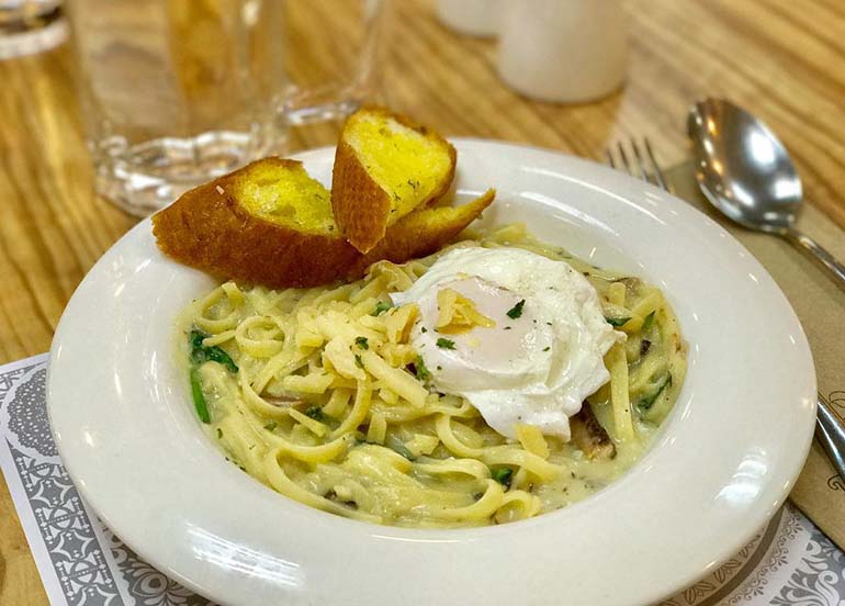 Kangkong Tayo Pasta from Ka Tunying Cafe