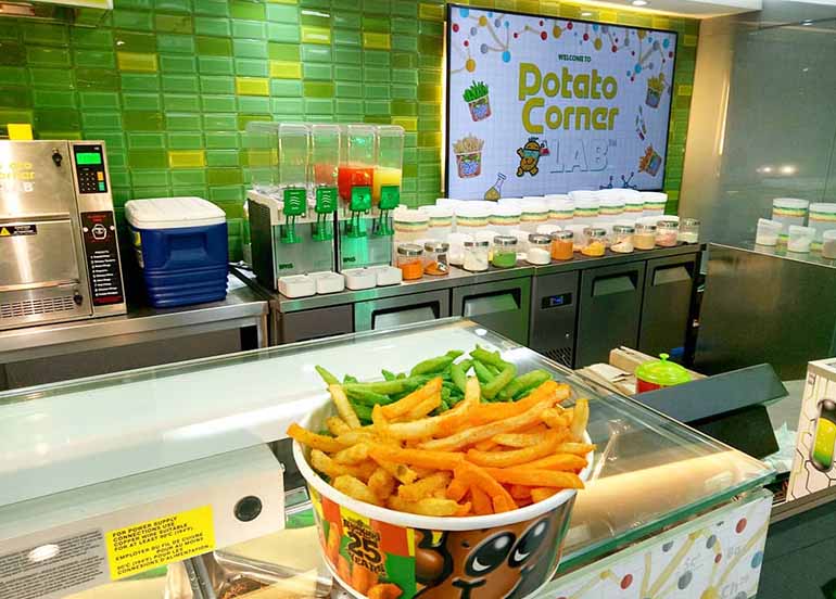 Fries and Interiors from Potato Corner Lab