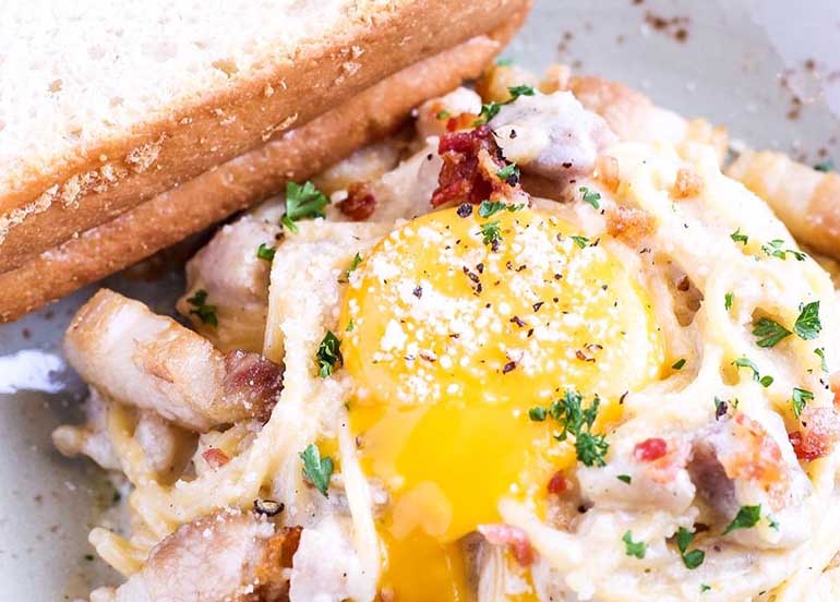 Lechon Carbonara from Cafe Enye