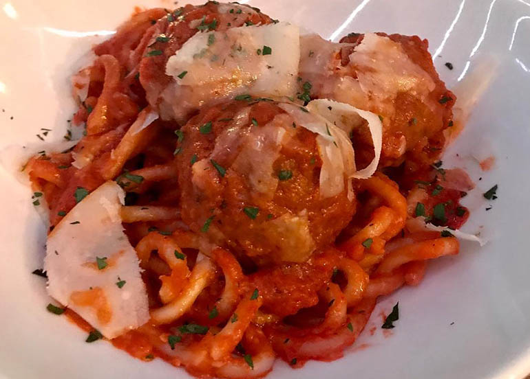 Spaghetti and Meatballs from Wildflour