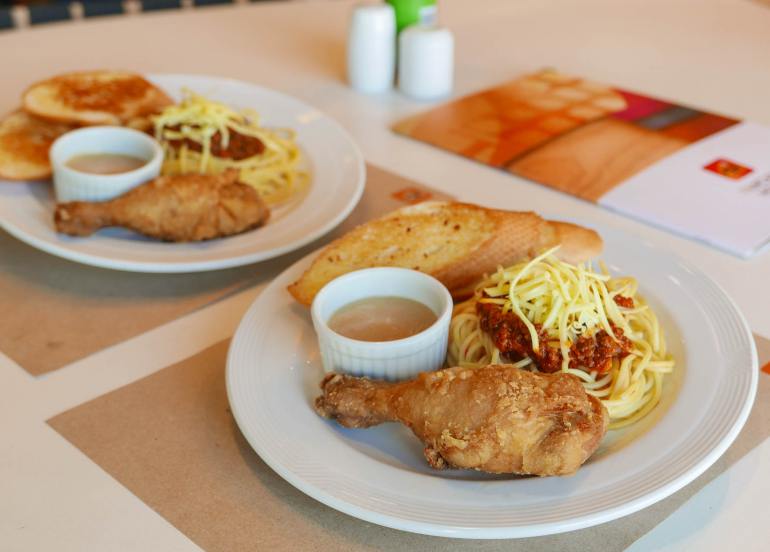 pancake house chicken spaghetti deal
