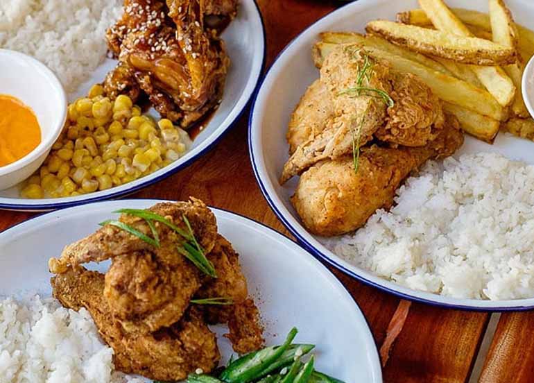 Fried Chicken Dishes from Sabong Fried Chicken