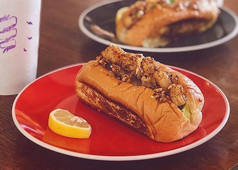 Scallop Roll and Crab Roll from Great Gamble Seafood Shack