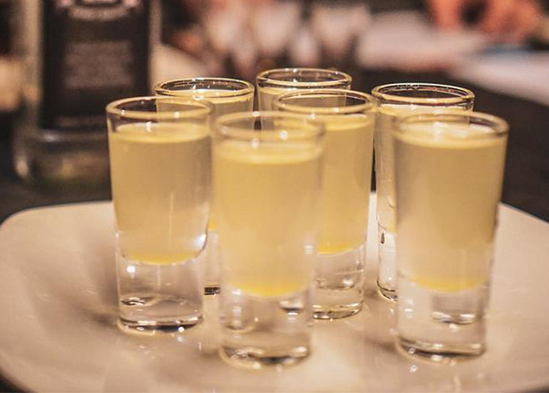 Alcoholic Shots from Barrel Sports Bar