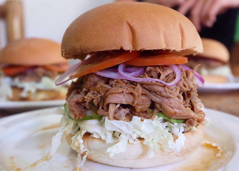 Pulled Pork Sandwich from ReefCut Bar