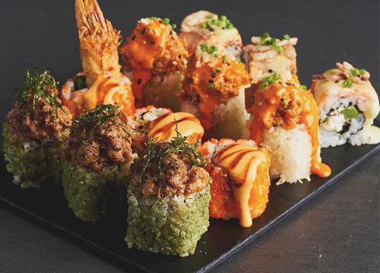 Aburi Maki Platter from Ooma, Megamall