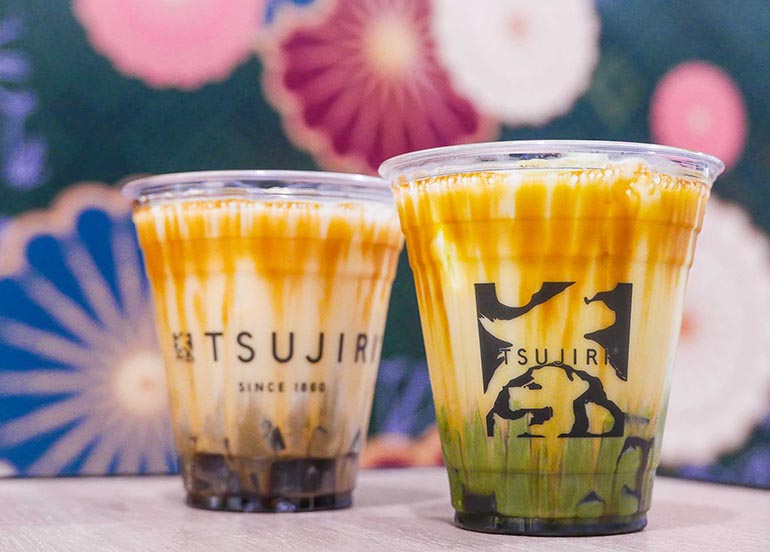 Kuromitsu Jelly Latte from Tsujiri