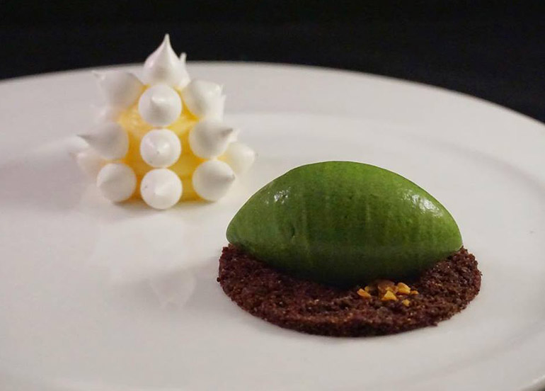 Lemon Curd and Lettuce Gelato from Foo'd by David Oldani