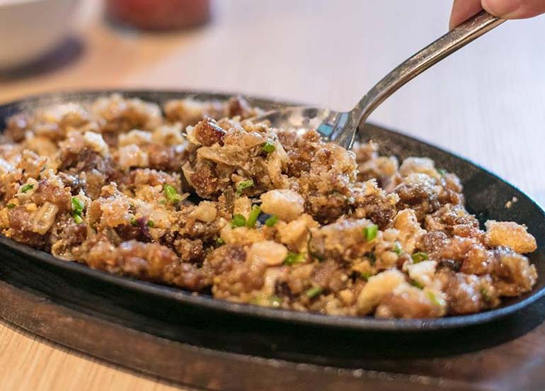 Sisig from Manam Comfort Filipino