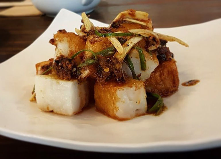 Wok Fried X.O Radish Cake from Kanzhu Hand-Pulled Noodles