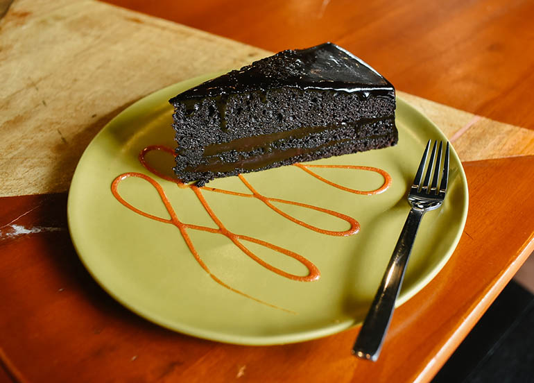 Moist Chocolate Cake from Classified Kitchen + Wine Cafe