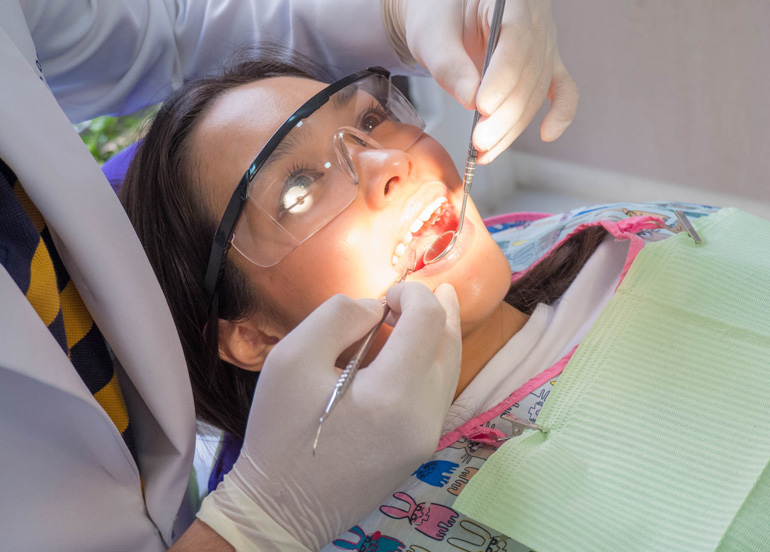 Teeth Cleaning done on patient from Ziba Wellness Center