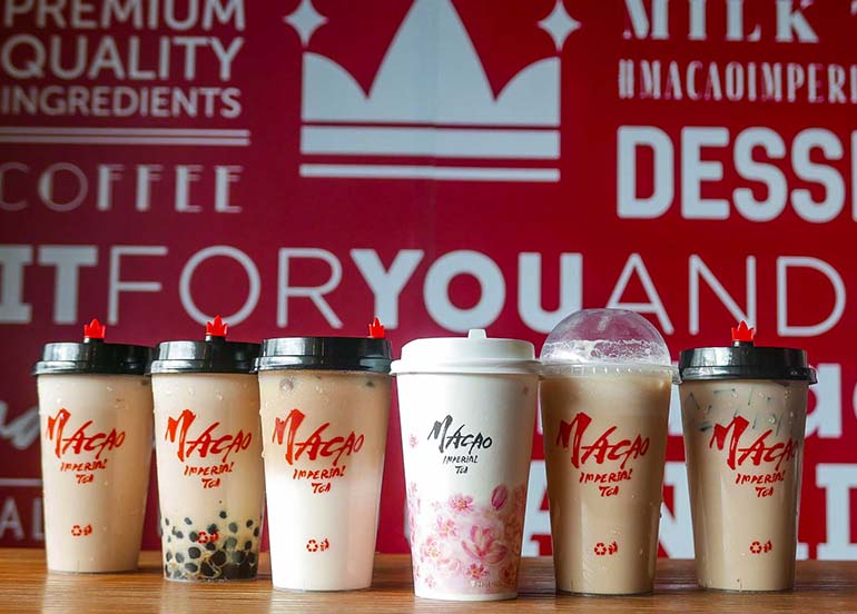 Macao Imperial Tea Milk Tea lineup