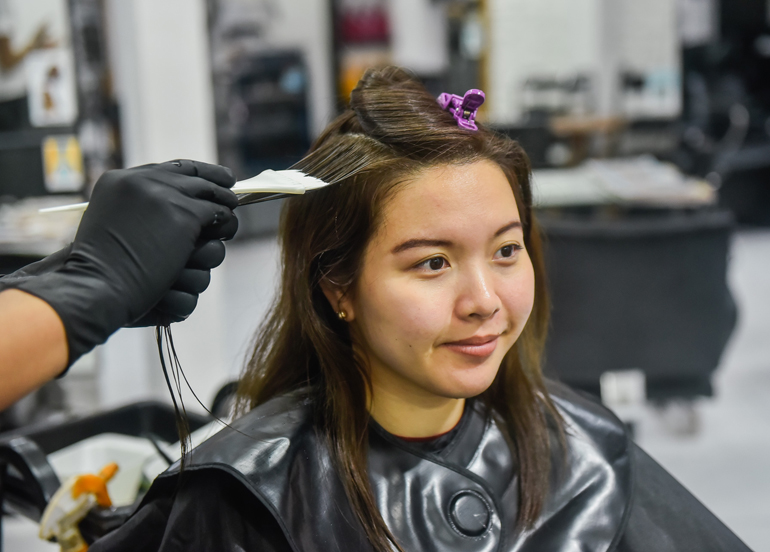 The List Salon's Brazilian Blowout treatment