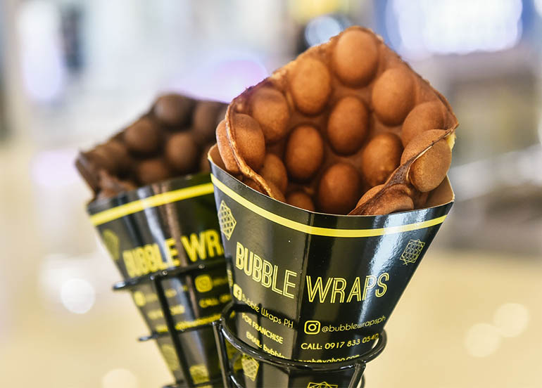Plain Bubble Waffles from Bubble Wraps