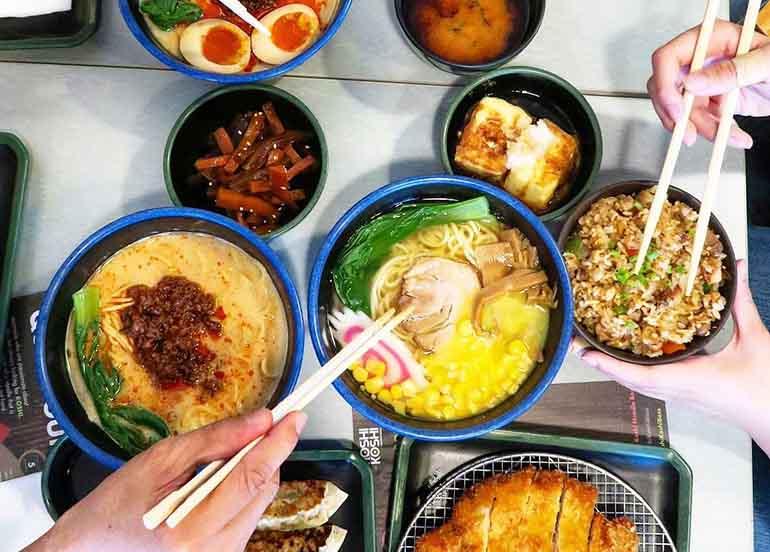 Ramen, Rice, Soba, Tempura from Moshi Koshi Noodle Boss
