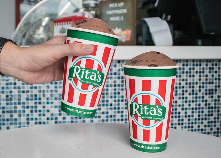 Fudge Brownie Ice from Rita's Italian Ice