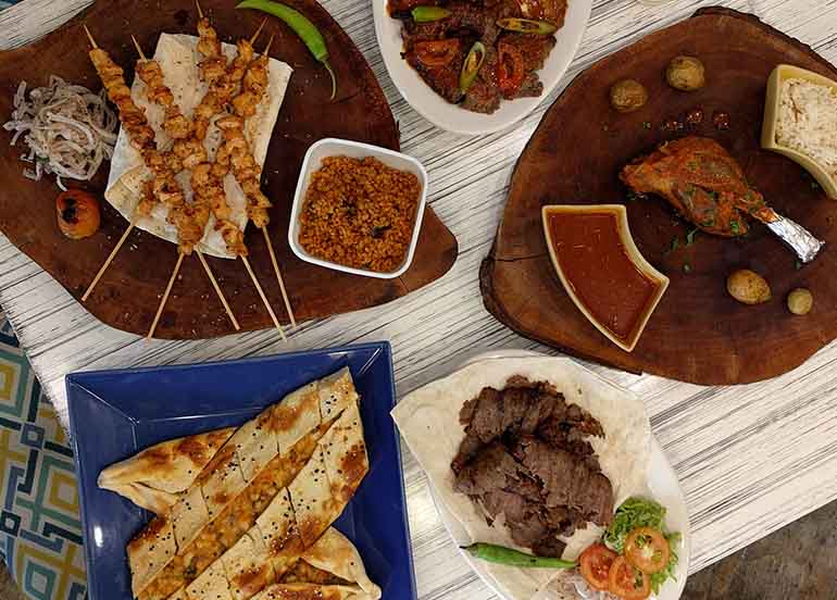 Kebap on a Stick, Beef Pide, Lamb Shank from FETA Mediterranean
