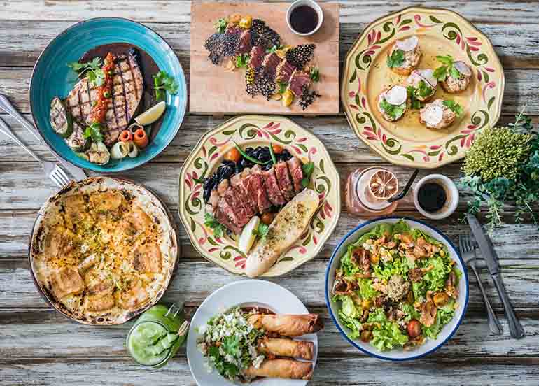 Dishes from Tittos Latin BBQ & Brew