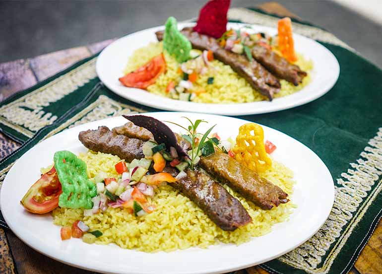 Chelo Kabab Combination from Healthy (Halal) Kabab Express
