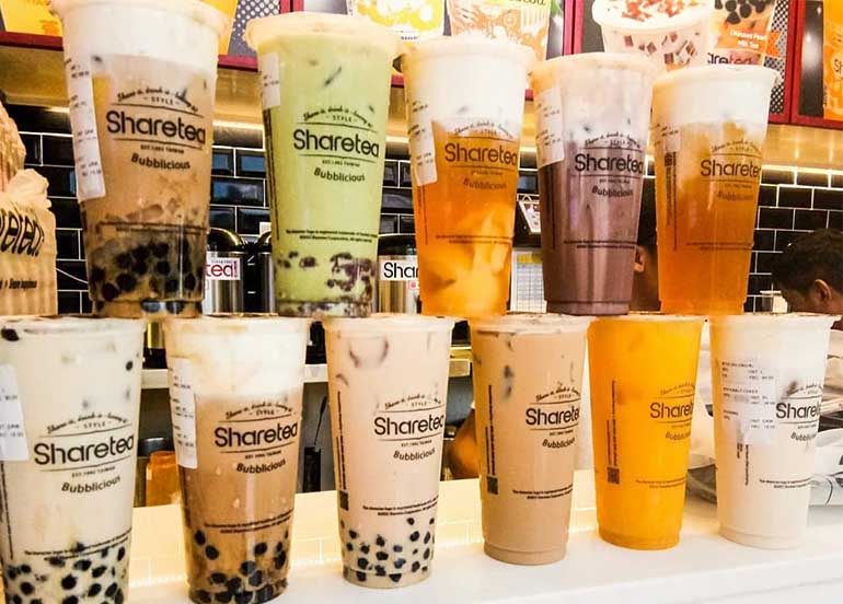 Milk tea and Fruit Tea from Sharetea