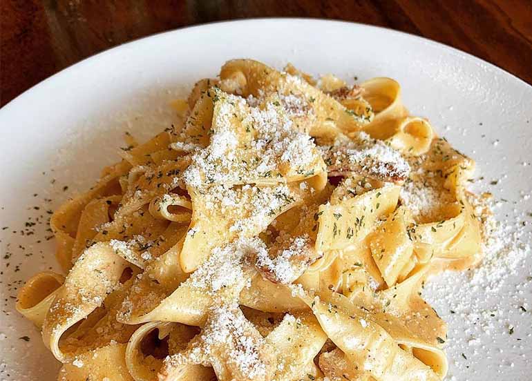 Salted Egg Fettucinni from Nonna's