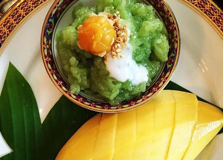 Mango Sticky Rice from Benjarong Royal Thai Cuisine