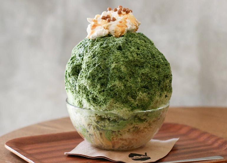Matcha Kakigori from Shari Shari Kakigori House