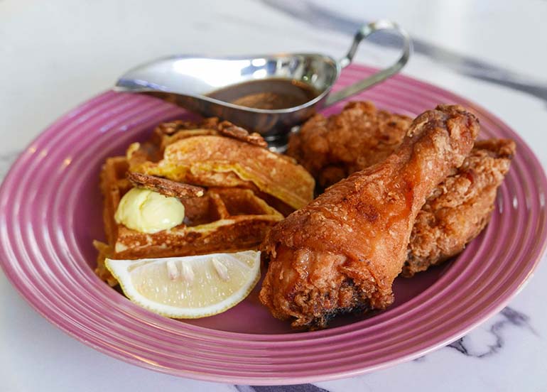 Chicken and Waffles from Borough