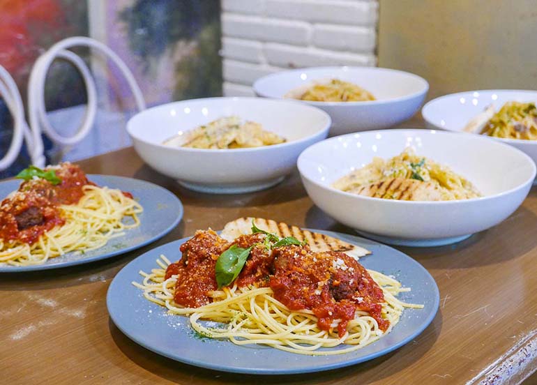 Different Kinds of Pastas from The Old Spaghetti House