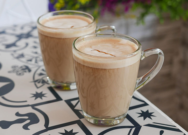 Caramel Macchiato from Papa Kim's Korean Bakery & Coffee