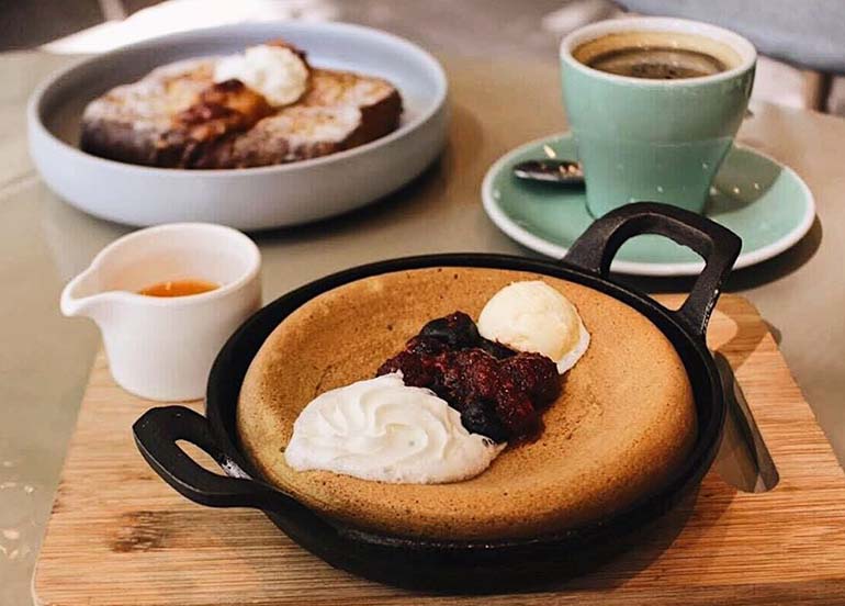 Pancake, French Toast, Coffee from Caffe Freddo