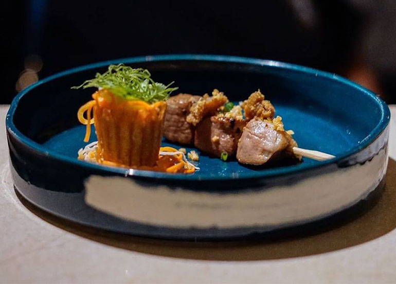Meat Skewer and Rice Cups from Lampara