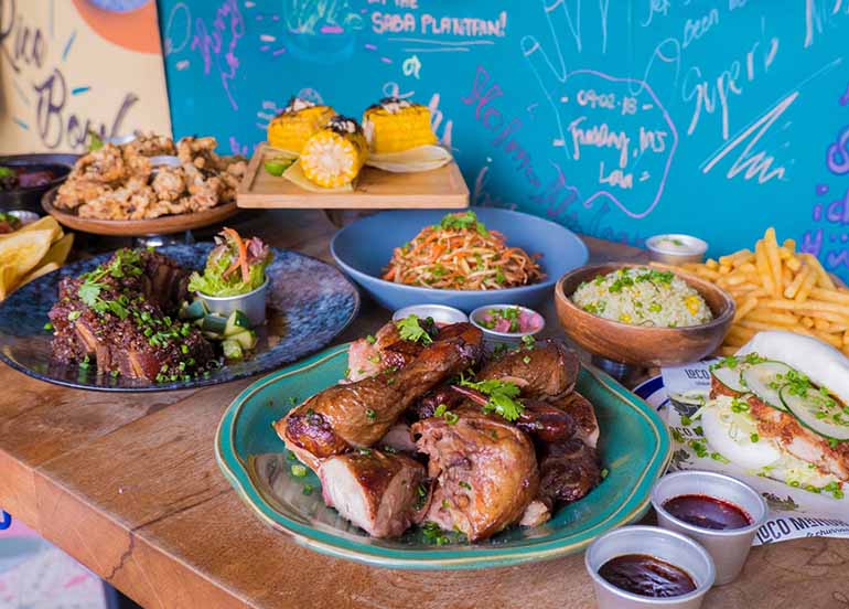 Latin Asian dishes on Loco Manuk