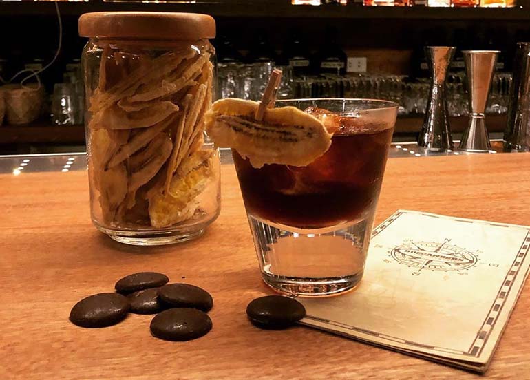 The Captain Old Fashioned from Buccaneers Rum and Cocktails