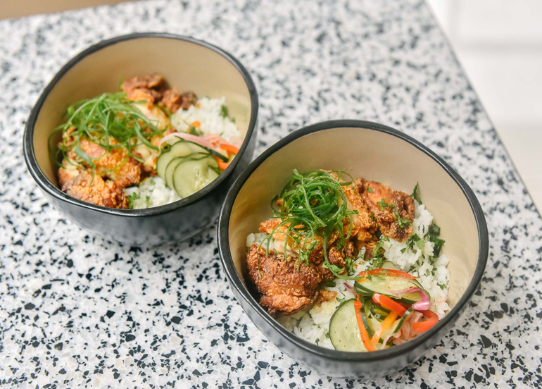Sunnies Cafe Honey Glazed Chicken Rice Bowl