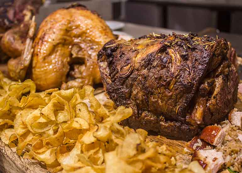 Roasted Pork and Roasted Beef from Four Seasons Hotpot City