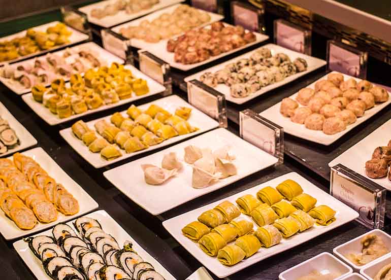 Dumplings from Four Seasons Buffet and Hotpot