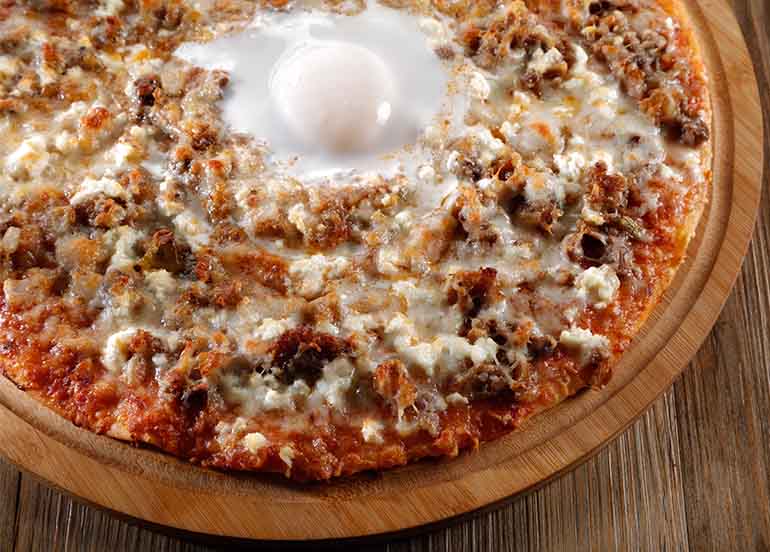 Sisig Pizza from Ombu Kusina