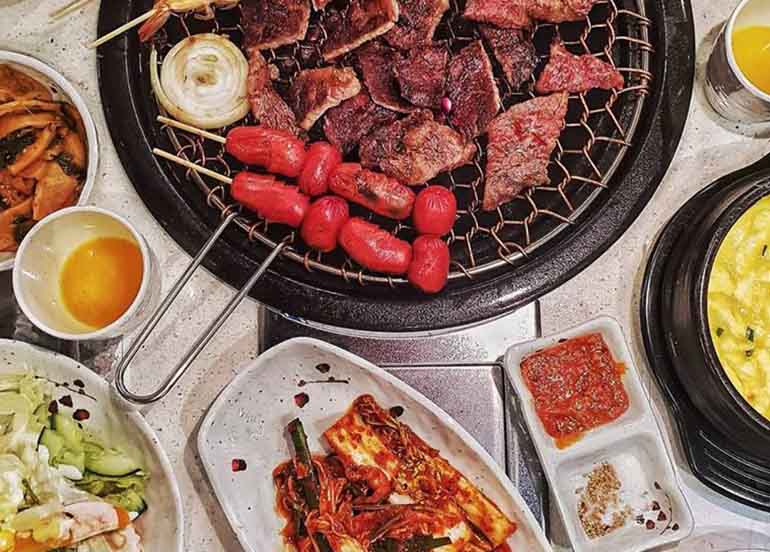 Grilled KBBQ, Kimchi and Sauces from Fantastic Baka