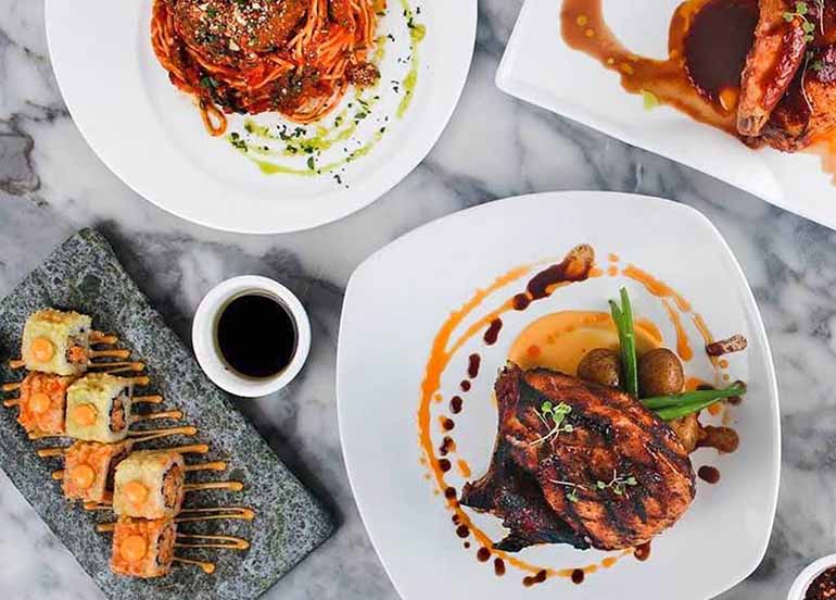 Dishes from The Food Hall