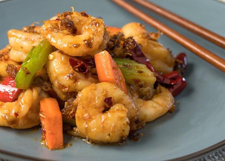 Shrimp Dish from Lugang Cafe