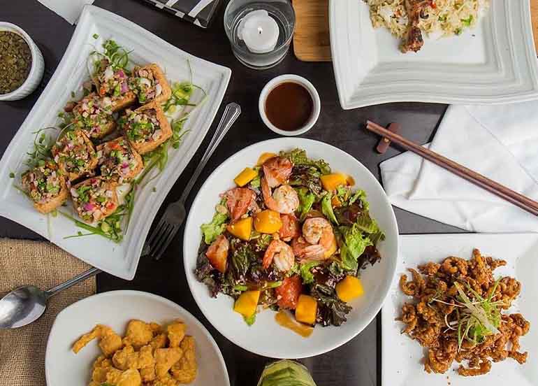 Filipino dishes from Lazat Resto Bar