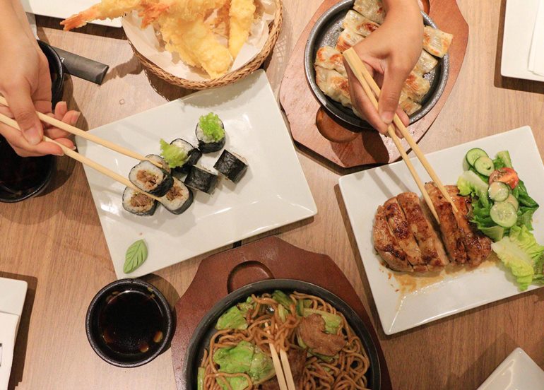 sushi-tempura-katsudon-dishes